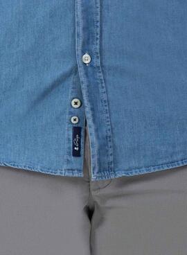 Chemise El Pulpo en denim bleu pour homme