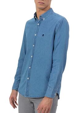 Chemise El Pulpo en denim bleu pour homme