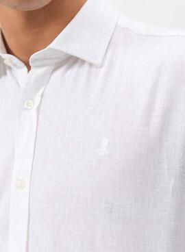 Chemise en lin blanc pour homme El Pulpo 