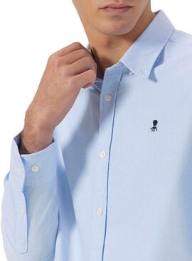 Chemise El Pulpo Oxford bleue pour homme.