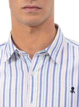 Chemise El Pulpo  à rayures multicolores pour homme