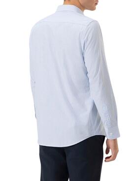 Chemise El Pulpo à carreaux vichy bleu pour homme