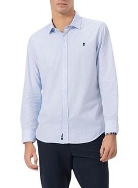 Chemise El Pulpo à carreaux vichy bleu pour homme