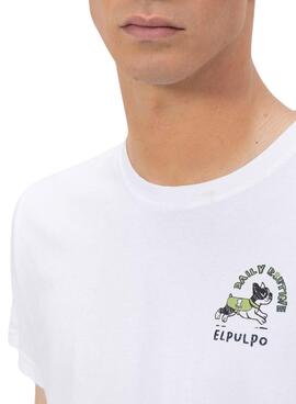 T-shirt El Pulpo Imprimé Daily Routine blanc pour homme