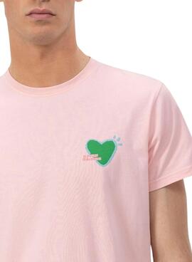 T-shirt El Pulpo  Imprimé The Artist rose pour homme