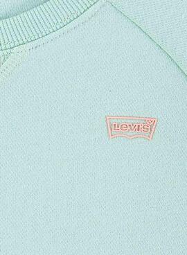 Sweat à capuche Levi's Silicone Batwing turquoise pour fille