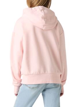 Sweat à capuche rose Levi's Seasonal pour fille