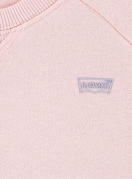 Sweat à capuche Levis Silicone Batwing rose pour fille