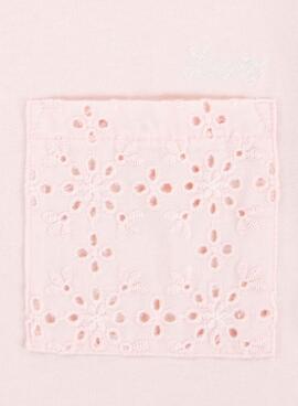 T-shirt Levi's Roll Cuff rose pour fille