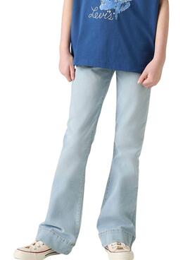 Pantalon en denim bleu Levis 726 Flare pour fille