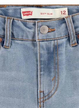 Jean court Levis 511 slim bleu clair pour enfant
