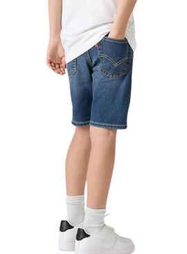 Short en jean Levi's 511 slim azul para niño.