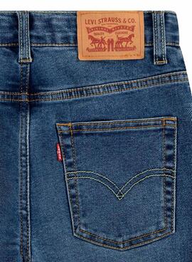 Short en jean Levi's 511 slim azul para niño.
