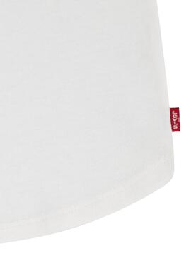 T-shirt Levis Double Cuff blanc pour fille