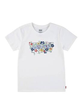 T-shirt Levi's Batwing Fill blanche pour fille