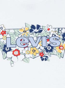 T-shirt Levi's Batwing Fill blanche pour fille