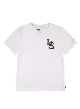 T-shirt Levis LS Monogram blanc pour enfant