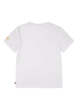 T-shirt Levis LS Monogram blanc pour enfant