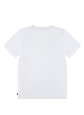 T-shirt Levis Crashing Waves blanc pour enfant