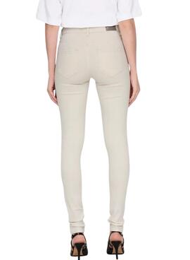 Pantalon en jean beige Only Blush pour femme