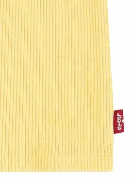 T-shirt Levis Meet and Greet jaune pour fille