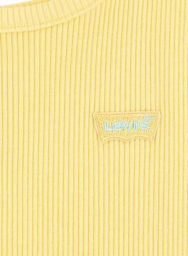 T-shirt Levis Meet and Greet jaune pour fille