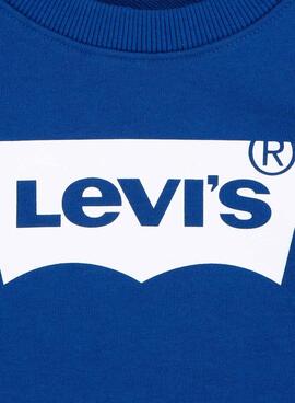 Sweatshirt Levi's Batwing French Terry bleu pour enfant