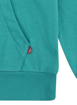 Sweat  Levi's à capuche Levi's Batwing vert pour enfant.