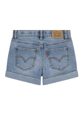 Shorts  Levis en denim azul de  para niña.