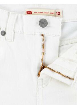 Shorts Levi's en denim blanco pour fille.