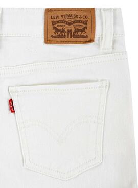 Shorts Levi's en denim blanco pour fille.