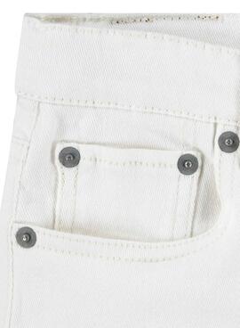 Shorts Levi's en denim blanco pour fille.