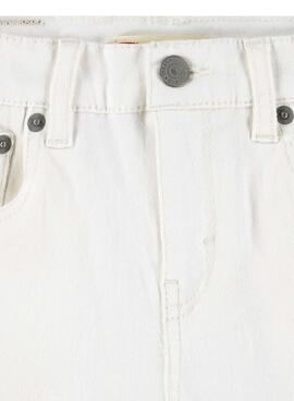 Shorts Levi's en denim blanco pour fille.