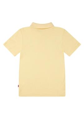 Polo Levis Back Neck Tape jaune pour enfant