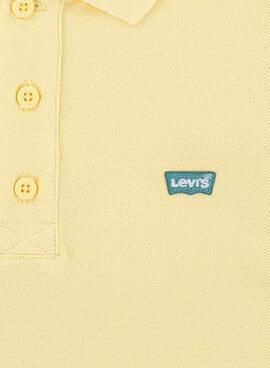 Polo Levis Back Neck Tape jaune pour enfant