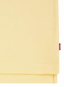 Polo Levis Back Neck Tape jaune pour enfant