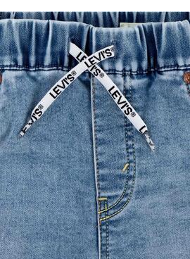 Bermuda Levis skinny dobby clair pour enfant.