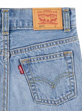 Bermudes Levis Denim Skate bleu pour garçon.