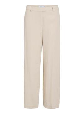 Pantalons Vila Viflea beige pour femme