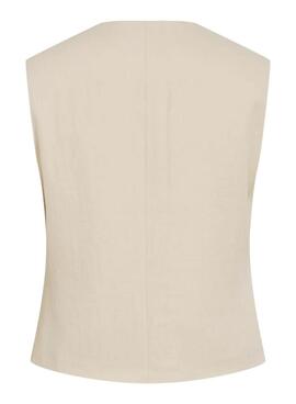Veste Vila Viflea taillée beige pour femme