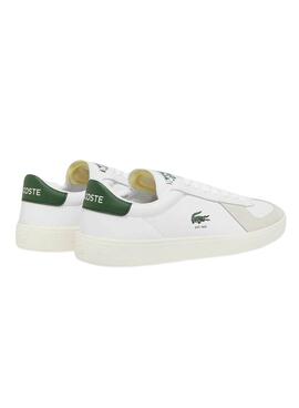 Chaussures Lacoste Baseshot Pro en cuir blanc pour homme