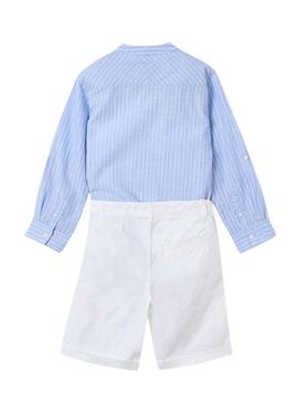 Ensemble Mayoral Bermuda Chemise bleue pour garçon