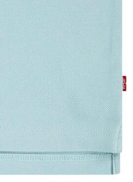 Polo Levis Back Neck Tape turquoise pour enfant