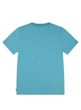 T-shirt Levi's Batwing Chest Hit bleu pour enfant