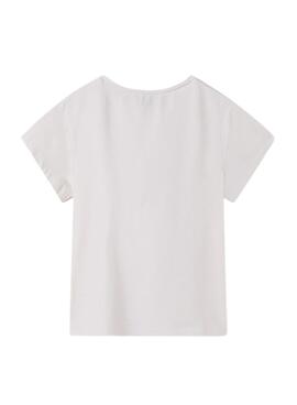 T-shirt Mayoral basique blanc pour fille