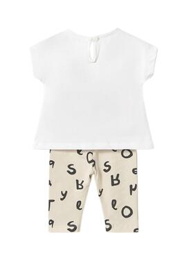 Ensemble Mayoral leggings beige en céramique pour bébé