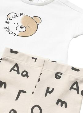Ensemble Mayoral leggings beige en céramique pour bébé