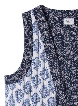 Gilet Pepe Jeans Patsy bleu pour fille