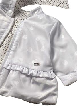 Coupe-vent réversible blanc Mayoral pour bébé