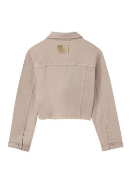 Veste de chasse Mayoral en serge beige pour fille